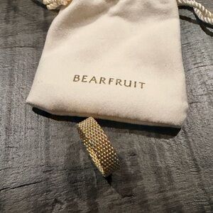 NWT Bearfruit Goldtone Bracelet and Ring